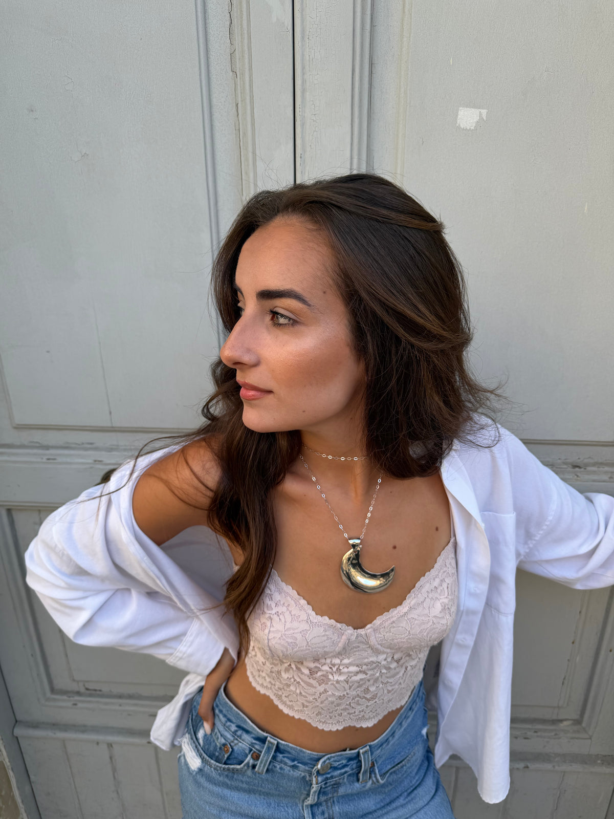 Necklace “Middle moon”