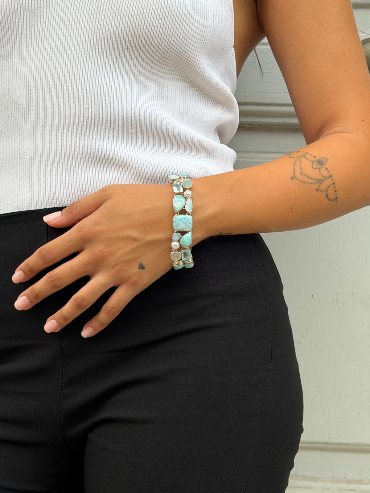 Bracelet “acquamarine cascade”
