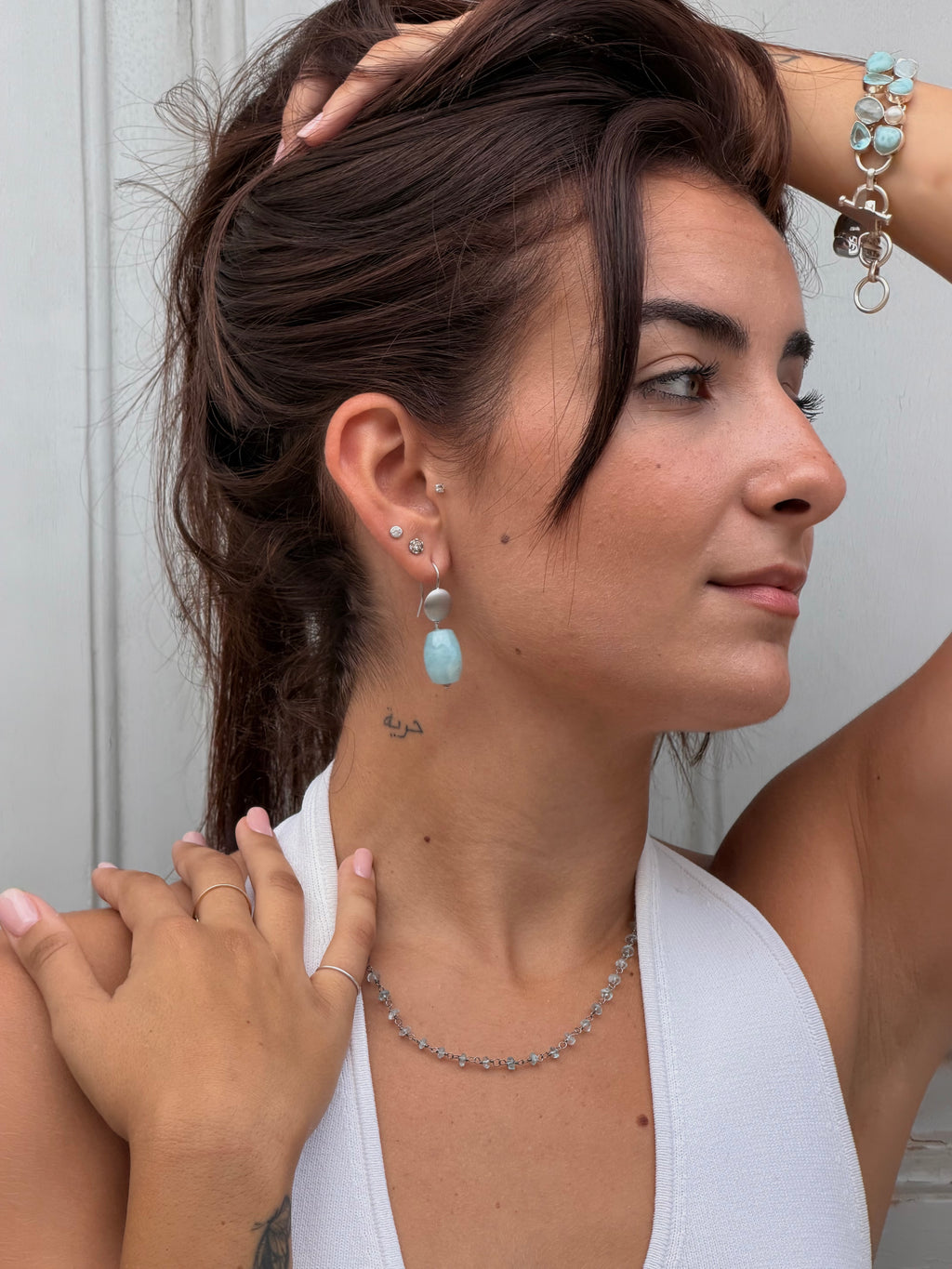 Earrings “Acquamarine”