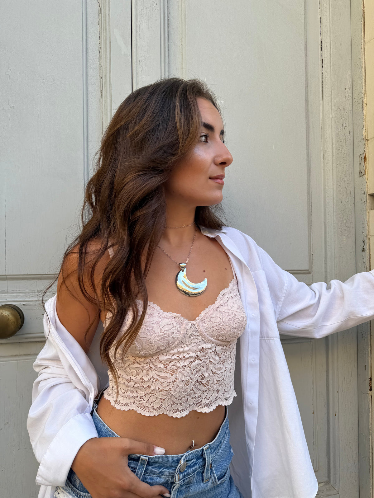 Necklace “Middle moon”