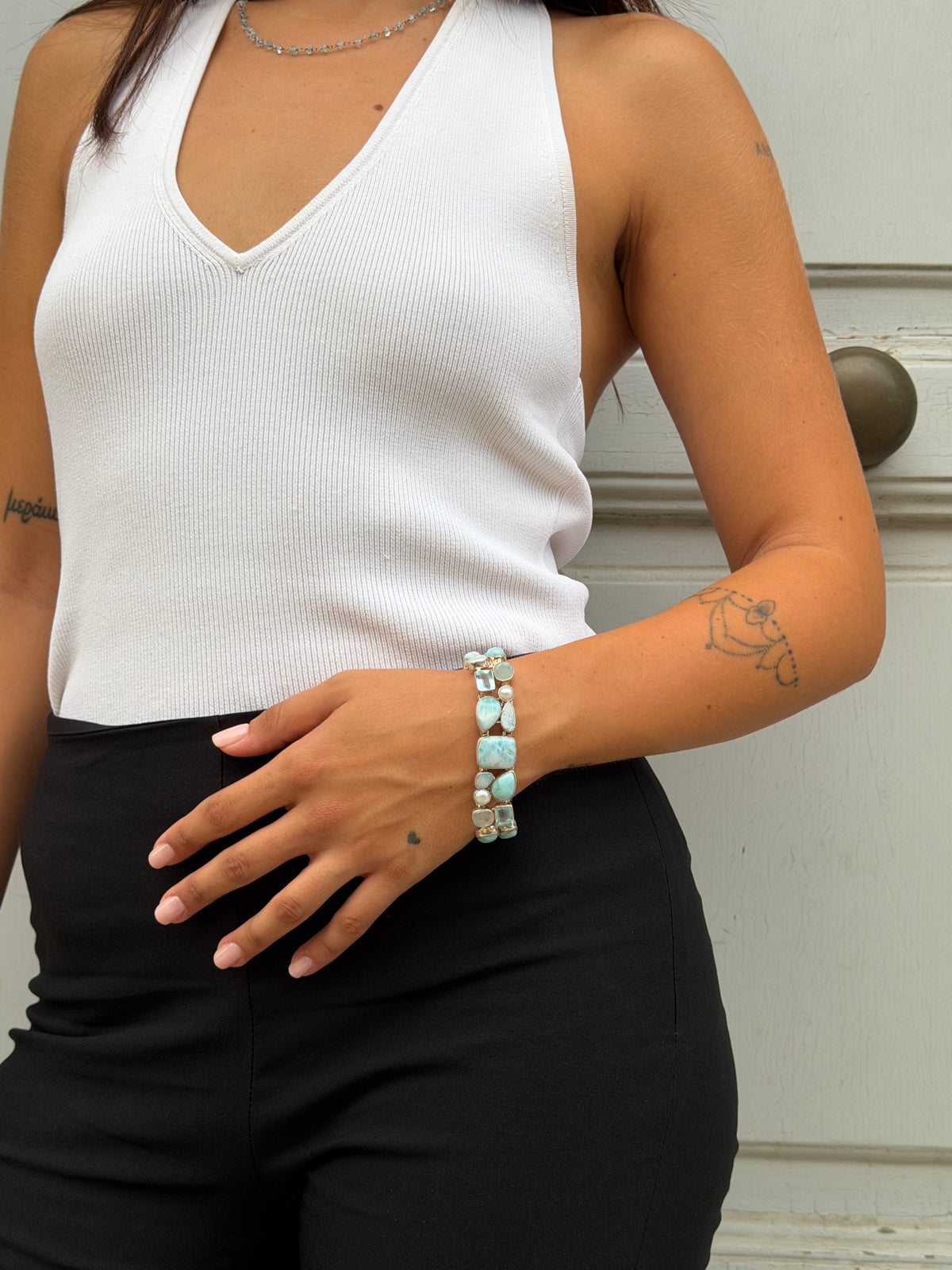 Bracelet “acquamarine cascade”