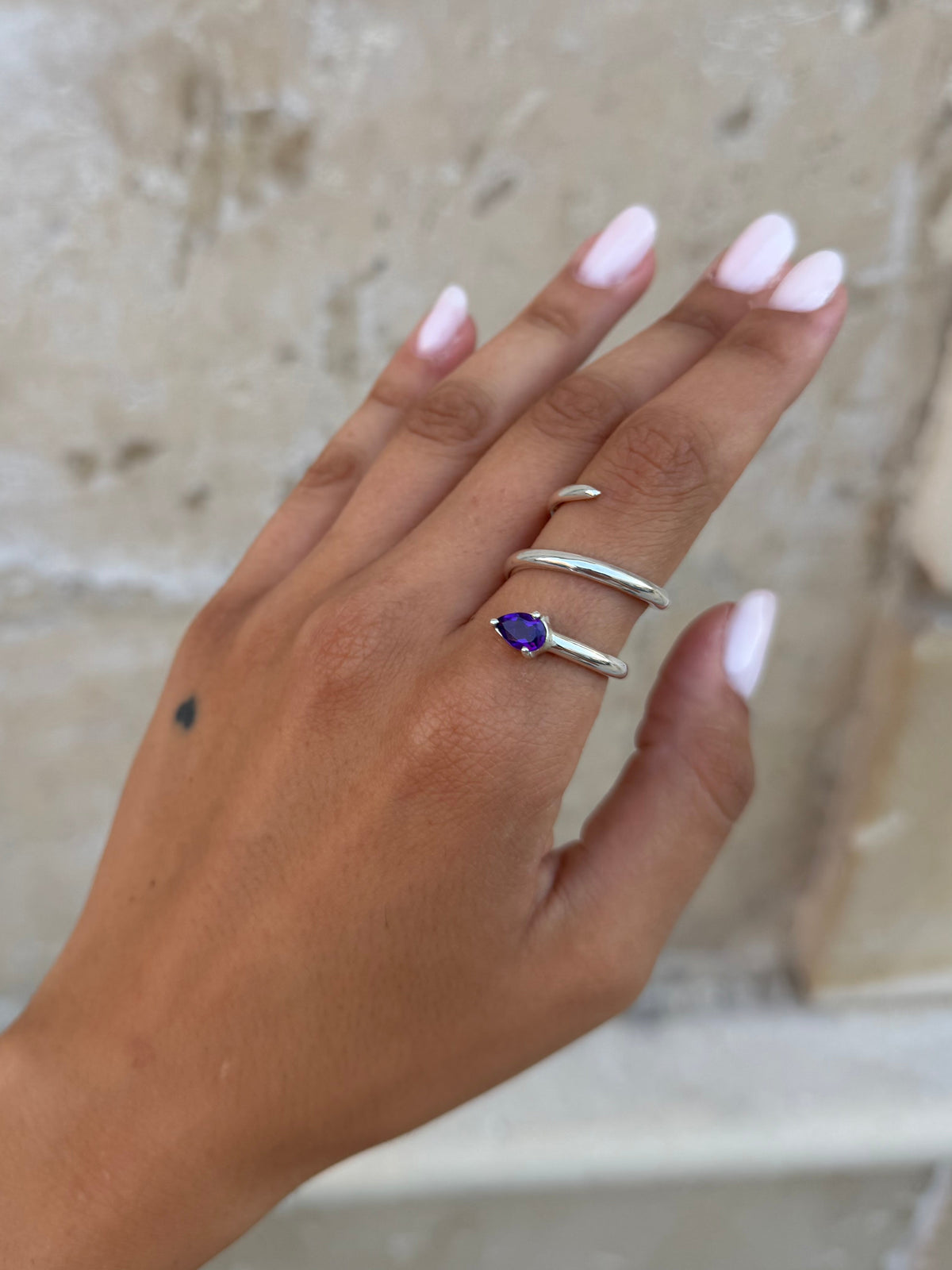Ring “Violet Snake”