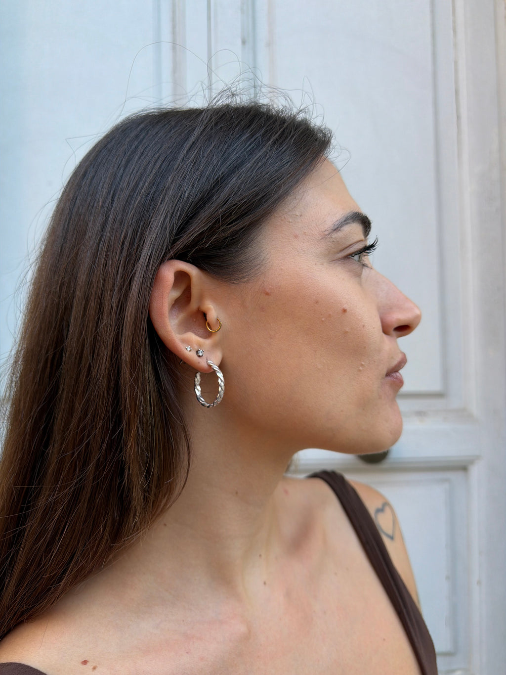 Earrings “Braids circle”