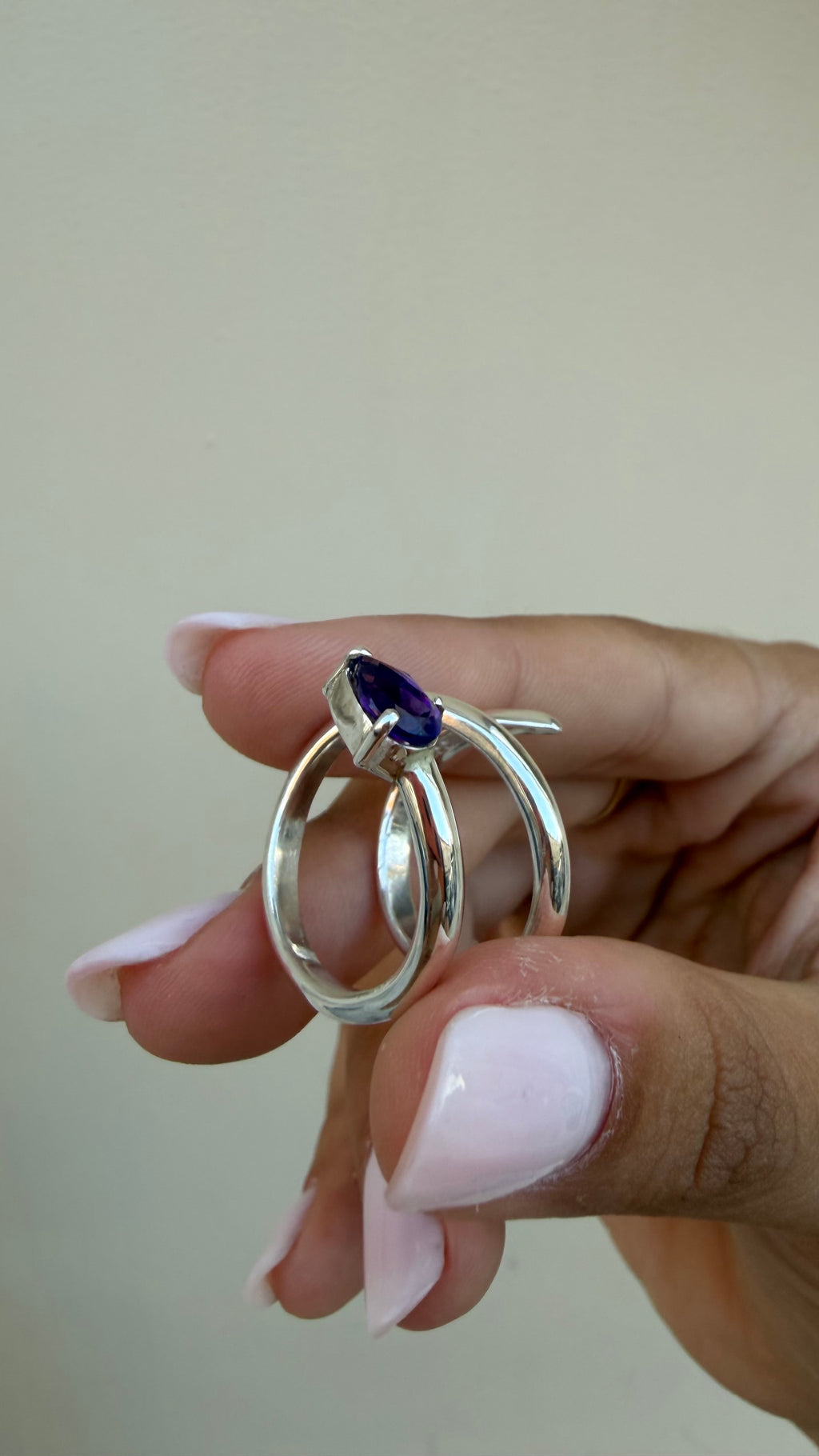 Ring “Violet Snake”