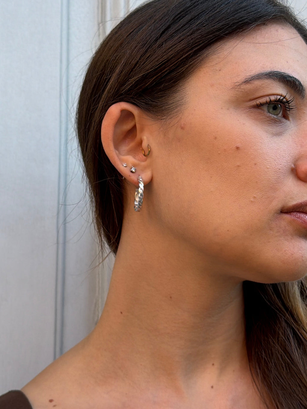 Earrings “Braids circle”