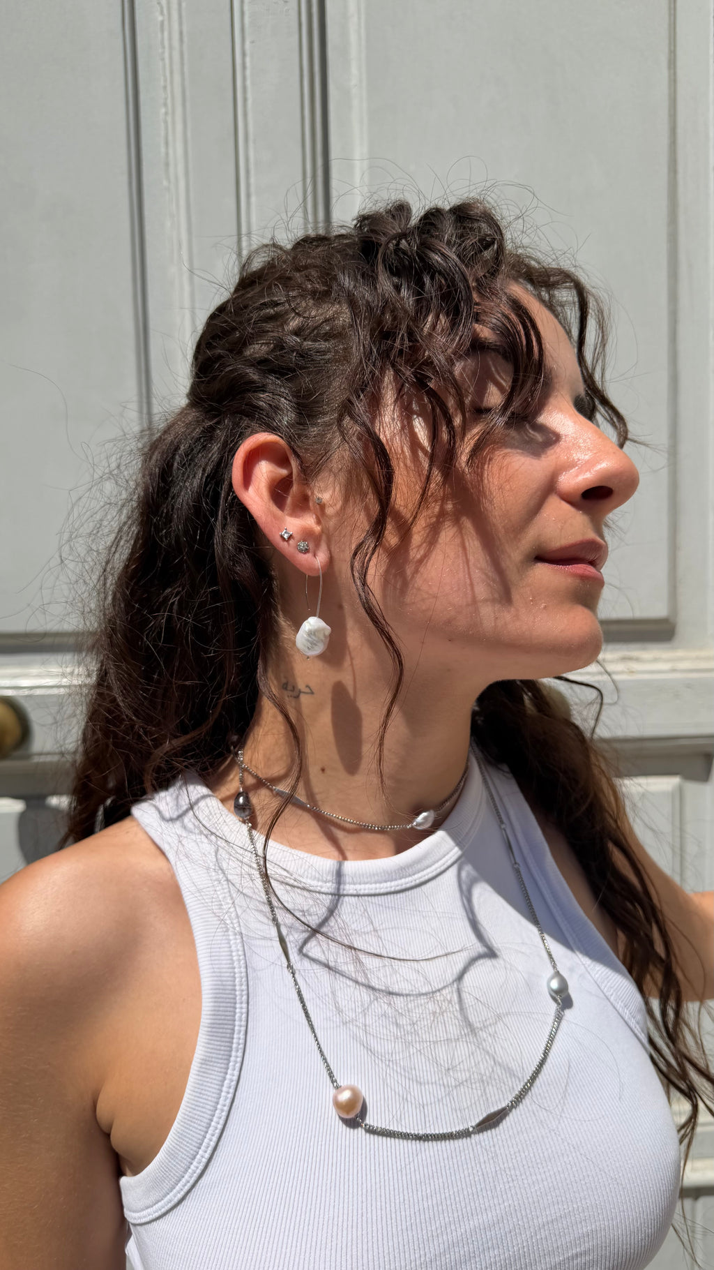 Earrings “Sospesi Pearl”