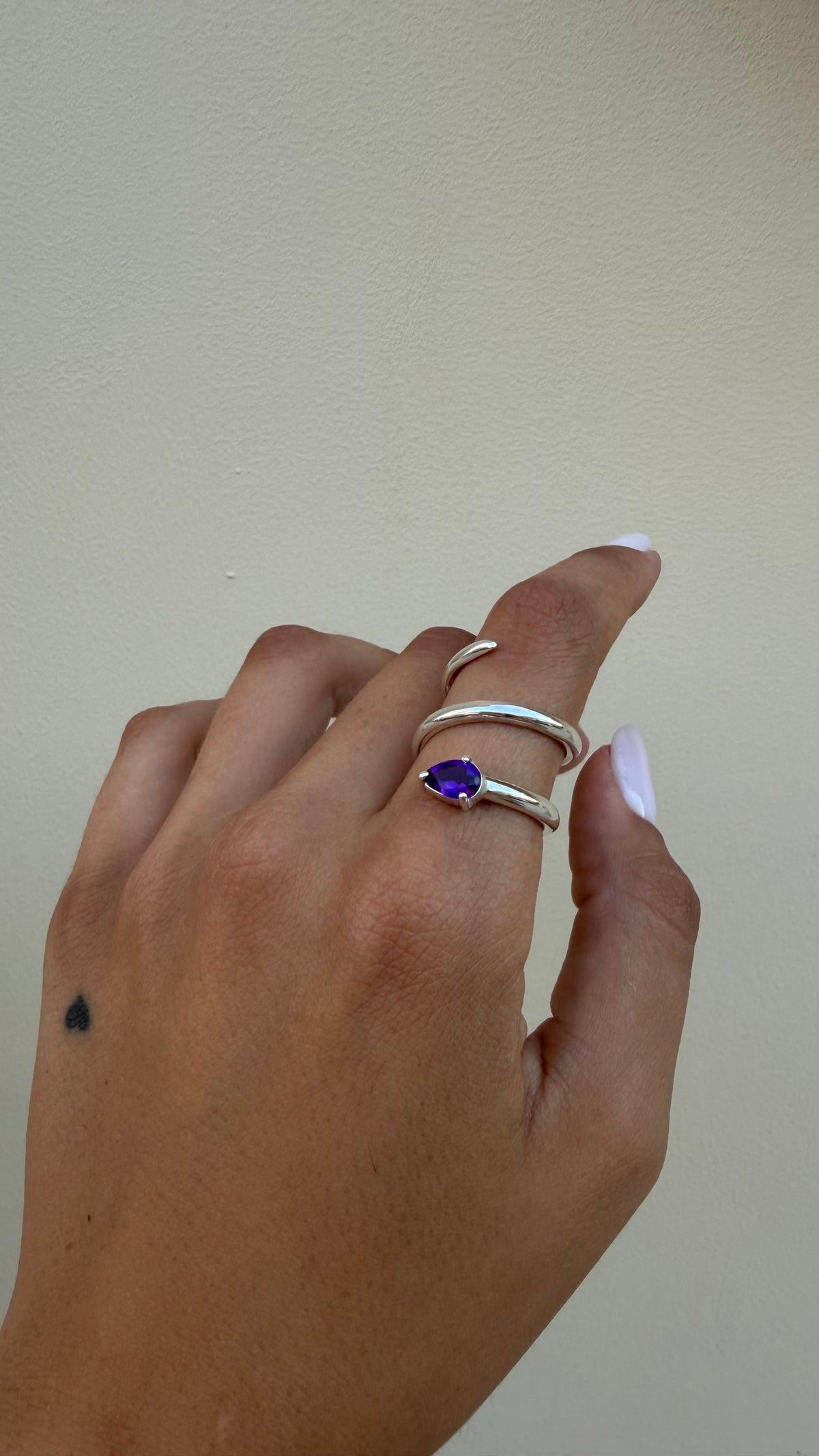 Ring “Violet Snake”