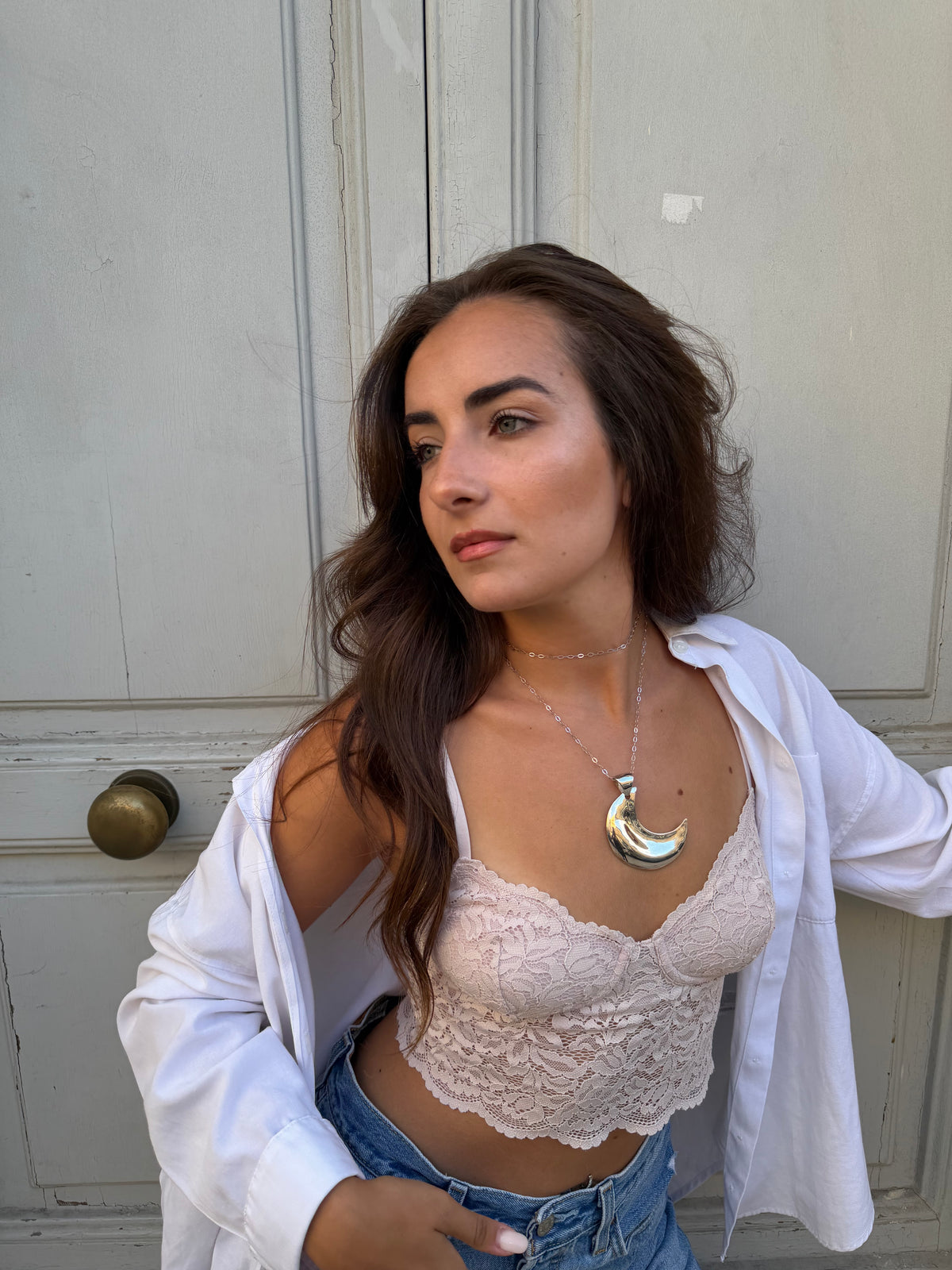 Necklace “Middle moon”