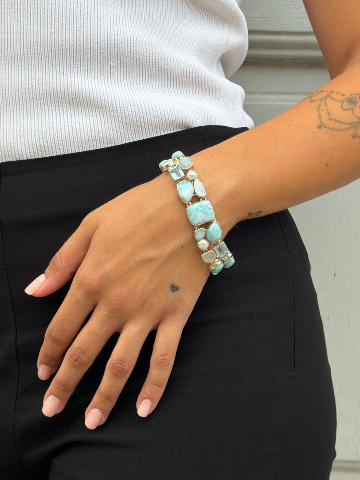 Bracelet “acquamarine cascade”