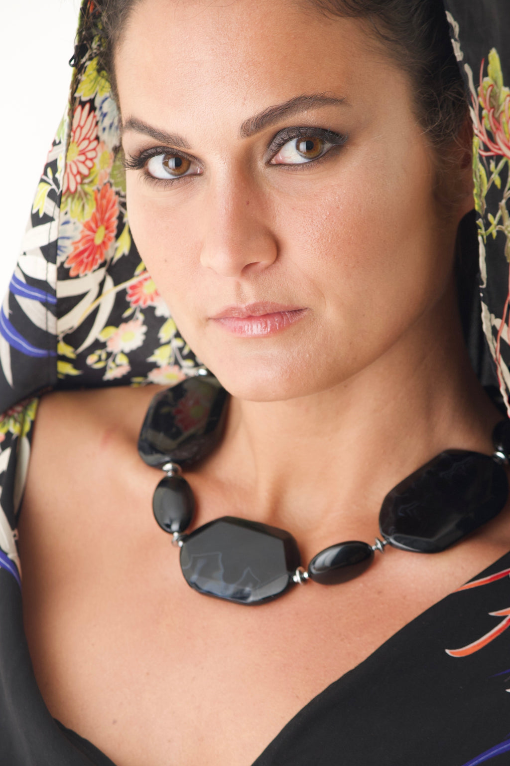 Necklace “black stone”
